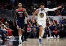 最新一场NBA比赛，奇才118-127勇士库里41分，博尔津吉斯32分。
