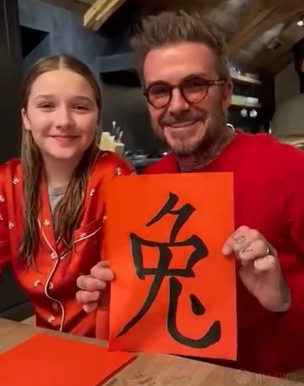 贝克汉姆与女儿