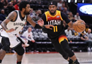 nba今日最新战况，篮网117-106爵士欧文48分11篮板4抢断克拉克斯顿20分5篮板。