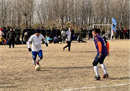 村界杯”足球赛火热进行。中国三大球希望在农村