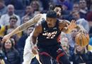 nba常规赛最新报道，骑士97-100热火巴特勒23分，米切尔仅得16分。