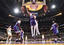 nba今日最新战况，湖人129-123尼克斯詹姆斯28分10篮板11助攻，布伦森空中砍下37分。