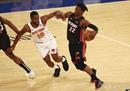 NBA最新报道尼克斯106-104热火巴雷特30分8篮板阿德巴约32分。