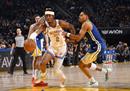 最新一场NBA比赛勇士141-114雷霆克莱顿汤普森42分，普尔21分12助攻。