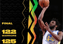 NBA今日战报开拓者125-122勇士利拉德33 10 11
