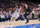 NBA 76人118-112骑士最新情况恩比德29分14篮板米切尔空中33分。