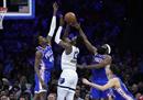 NBA最新一场:76人110-105灰熊哈登31分7篮板7助攻恩比德27分19篮板。