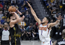 nba今日最新战况，勇士123-112孙汤普森38分，布克32分。