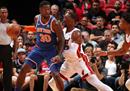 NBA今日战报热火127-120尼克斯巴特勒35分9助攻阿德巴约15分7篮板。