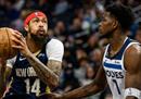 NBA最新战报:森林狼113-108鹈鹕唐斯30分8篮板爱德华兹26分13篮板。
