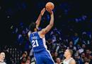 NBA常规赛得分王恩比德在最新数据中以场均33.1分拿下得分王。