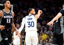 NBA季后赛首轮，勇士对阵国王勇士，季后赛经验远胜对手。
