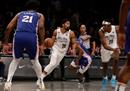 NBA 76人96-84篮网最新战报马克西33分恩比德20分19篮板7助攻。
