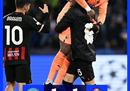 欧冠那不勒斯1-1AC米兰米兰2-1晋级半决赛。