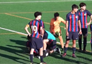 巴萨U16“偷袭”进球克鲁伊维特的小儿子打进空门。