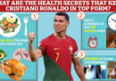 英国媒体披露了罗纳尔多健康的秘密:五次90分钟的午睡，吃迷你餐，脚趾发黑。