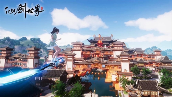《仙剑世界》实际演示场景:杭州城