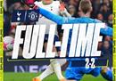 英超热刺2-2曼联热刺三轮不败。