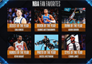 NBA球迷评选出六个奖项，Dancsics字母哥詹姆斯入选。