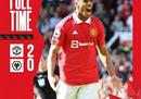 英超最新情况:曼联2-0狼队马沙尔·加纳乔打破曼联两连败。
