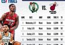 NBA东部决赛赛程一览表凯尔特人VS热火赛程