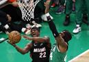 NBA今日报道，热火103-84凯尔特人巴特勒28分7篮板，马丁26分10篮板。