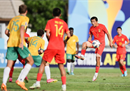 U17亚洲杯:3-5澳大利亚谢公博butterfingers梅开二度，梅帅军梅开二度，王玉东梅开二度。