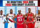 1984年和2003年，NBA选秀重新安排，乔丹当选状元詹姆斯。