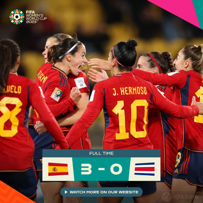 西班牙女足3-0哥斯达黎加