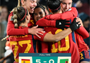 世界杯西班牙女足5-0大胜，赞比亚两连胜。第三轮将对阵日本女足。