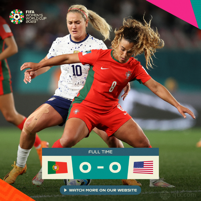美国女足0-0葡萄牙女足
