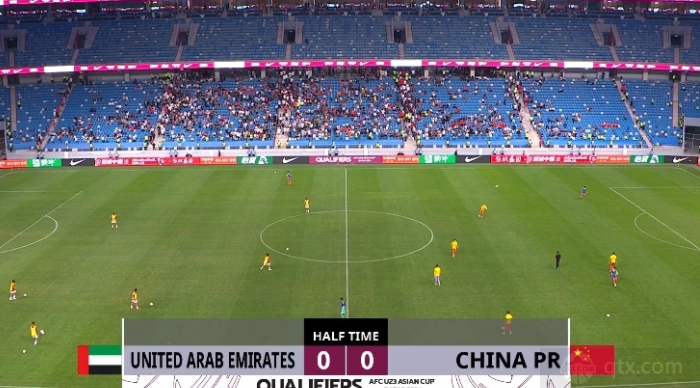 U23中国队战平阿联酋