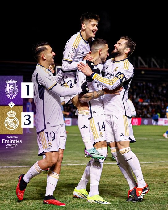 皇马3-1阿兰迪纳