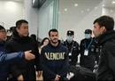 泰山队的新外援抵达济南进行体检。