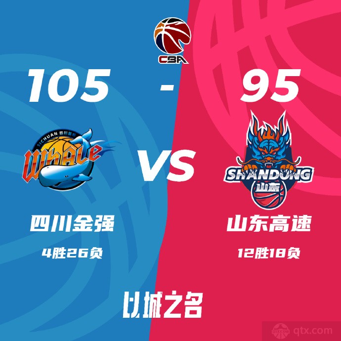 四川男篮105-95山东男篮