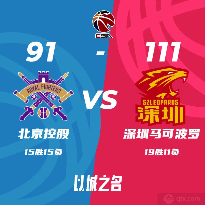 北控男篮91-111深圳男篮