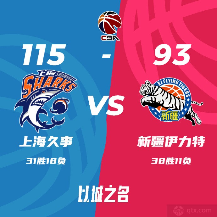 上海男篮115-93新疆男篮