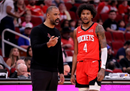 NBA常规赛火箭客场101-100险胜爵士迎11连胜 杰伦格林34 9科林斯30 11